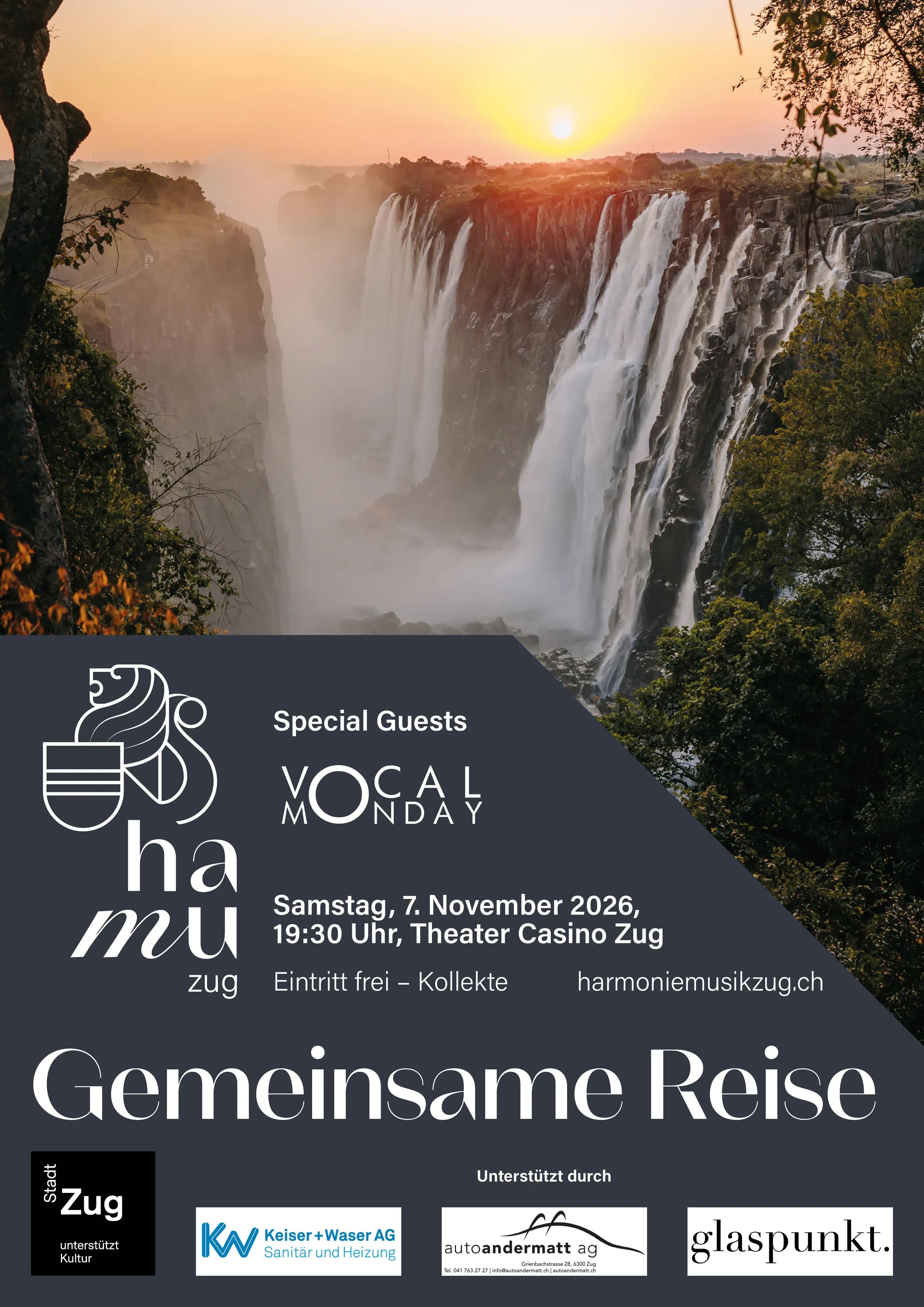 Plakat Jahreskonzert 2026 "Gemeinsame Reise"